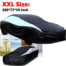 Outdoor Full Car Cover Waterproof All Weather Protection Anti-uv Dust Snow Xxl