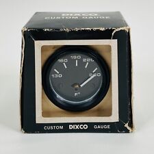 Dixco Gauge Model 201 Water Temperature Vintage Nos Made In Usa Custom Dixco