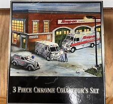 Snap On 3 Piece Chrome Collectors Truck Car Toy Set 85th Anniversary