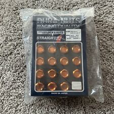 Genuine Rays Dura-nuts 32mm Straight Type Lug Lock Set - 12x1.25 Orange L32
