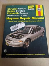 Haynes Repair Manualchrysler Cirrus Dodge Stratus Plymouth Breeze 95-2000 25015
