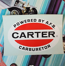 Original 1960s Water Decal Carter Carburetor Hot Rod Gm Factory Gm Drag Racing