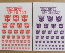 Transformers G1 Decepticonsautobots Symbol Sticker Decal For Custom Cool