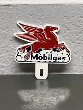 Mobil Pegasus Gargoyle Metal Plate Topper Dealership Gas Oil Sign Station Truck