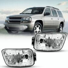 For 2002-2009 Chevy Trailblazer Fog Light Front Bumper Driving Lamps Clear Lens