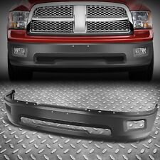 For 09-12 Dodge Ram 1500 Black Steel Front Bumper Face Bar W Fog Light Holes