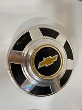 Vintage 1973-1987 Chevy 12 Ton Truck Dog Dish Hubcaps Gold Bow Tie 10.5