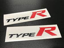 Type R Vinyl Decals For Honda Vehicles - Set Of 2 In Blackred Premium