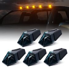 Led Roof Top Cab Marker Lights Smoked Amber Kit For Ford F250 F350 Super Duty