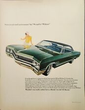 1965 Buick Wildcat Print Ad Vintage Ephemera Art Performance Hp