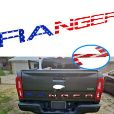 Usa Flag Rear Tailgate Letter Emblem For Ranger 2019-2023 Insert Badge Acrylic