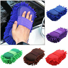 Car Hand Wash Towel Microfiber Washing Gloves Coral Sponge Cleaning Tool
