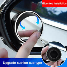 2pcs Blind Spot Mirrors Glass Convex 360 Side Rear View Mirror For Car