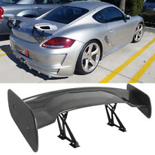 Matte Black Gt Style Spoiler Adjustable Rear Trunk Lip For Porsche 718 Cayman