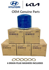 Kia Genuine Oem Oil Filters W Washers 6 Pack Bundle For Hyundai Kia 2630035505