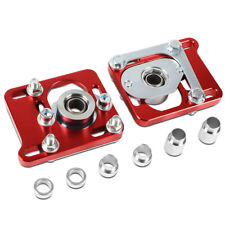 Fit 94-04 Ford Mustang - 2.5 Adjustable Alignment Camber Caster Plates Red
