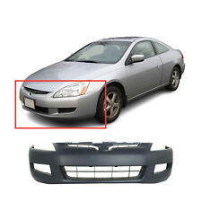 Front Bumper Cover For 2003-2005 Honda Accord Coupe Ex W Fog Light Holes