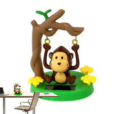 Solar Power Monkey Ornament Car Dashboard Swinging Bobble Dancer Toy Decoration