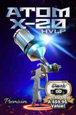 Atomx20 Hvlp Spray Gun Auto Paint For Cars Primers With Free Gunbudd Light