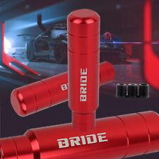 Bride Aluminum Red Racing Car Gear Shift Knob Shifter Lever Head Universal