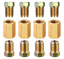 14 Brake Line 716-24 Inverted Flare Line Fittings Brass Unions 12 Pcs.
