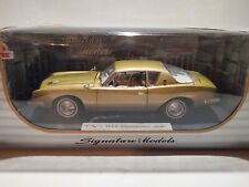 Signature Models 1963 Studebaker Avanti 118 Scale Diecast Car Gold 18101