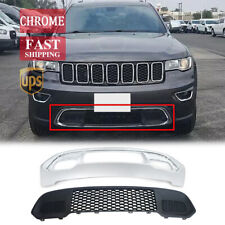 For Jeep Grand Cherokee 2017-2022 Chrome Front Lower Grille Bumper Grill Bezel