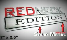 Metal Redneck Edition Emblem 3d Highest Quality On Ebay Tailgate Door Peterbilt