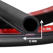 38 D Shape Car Door Rubber Weather Stripping Self-adhesive Soundproof Seal