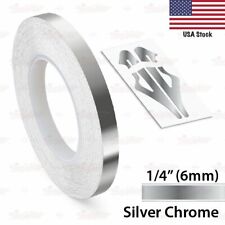 Silver Chrome Vinyl Pinstriping Pin Stripe Car Motorcycle Tape Decal Stickers