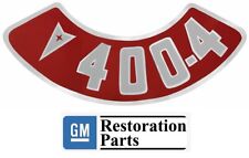 Pontiac Air Cleaner 400 Decal Gto Firebird Gm Licensed Usa Made New