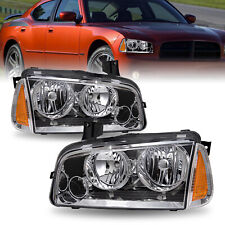 For 2006-2010 Dodge Charger Headlight With Corner Signal Parking Chrome Headlamp