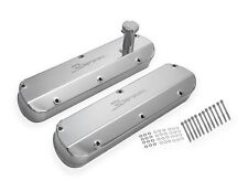 Holley Sniper 890013 Fabricated Aluminum Valve Covers - Tapered Edge - Silver
