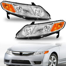 2pcs Oem Headlights Assembly For 2006-2011 Honda Civic 4-door Sedan Leftright