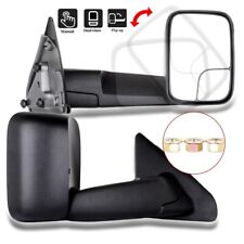 Pair Manual Tow Mirrors For 2002-2010 Dodge Ram 1500 2500 3500 Towing Side View
