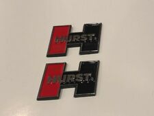 Hurst H Shifter Shifters Shift Pattern Logo Vintage Emblems Set Of 2x 2 12