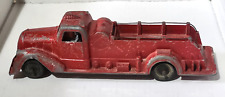 Vintage 50s Metal Masters Usa 10 Long Fire Truck W Driver Parts Restore