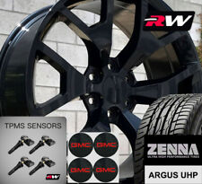 22 X9 Inch Wheels And Tires For Gmc Yukon Oe Replica 5656 Gloss Black Rims