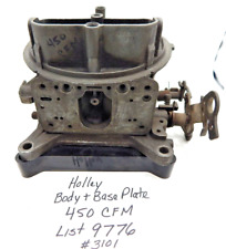 Holley Carburetor 4 Barrel 450 Cfm Main Body Base Plate List 9776 3101