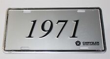 New Mopar 1971 Model Year License Plate