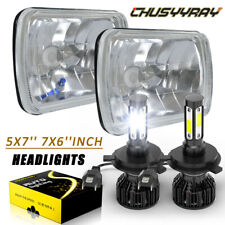 For Chevy Express Cargo Van 1500 2500 3500 Pair 7x6 5x7 Headlights Hilo Drl