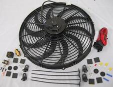 16 Extreme Duty S-blade Electric Radiator Cooling Fan Thermostat Mount Kit