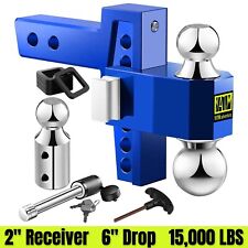 Adjustable Drop Hitch 2 Receiver Hitch 6 Drop Rise Trailer Hitch 15000 Lbs