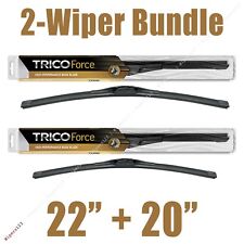 2-wipers 22 20 Trico Force All-season Beam Wiper Blades - 25-220 25-200
