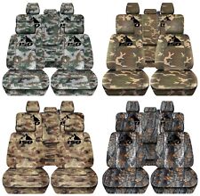 Truck Seat Covers Fits 2015-2018 Ford F150 Front Rear Camouflage Seat Covers