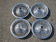 Genuine Chrysler Plymouth Dodge 14 Inch Wire Spoke Hubcaps Wheel Covers