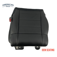 2007 To 12 Fits Jeep Wrangler Sahara Leather Base Seat Cover Black