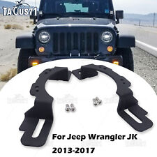 2x 4 Led Fog Light Hidden Mount Brackets For Jeep Wrangler Jk 13-18 10th Bumper