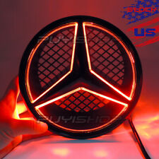 Car Led Front Grille Star Logo Emblem Light For Mercedes Benz 2006-2013 C300 Red
