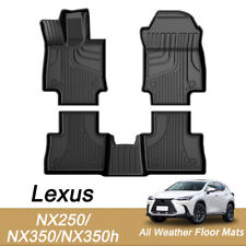 For Lexus Nx 2015-2024 All Weather Rubber Car Floor Mats Trunk Mat Cargo Liner